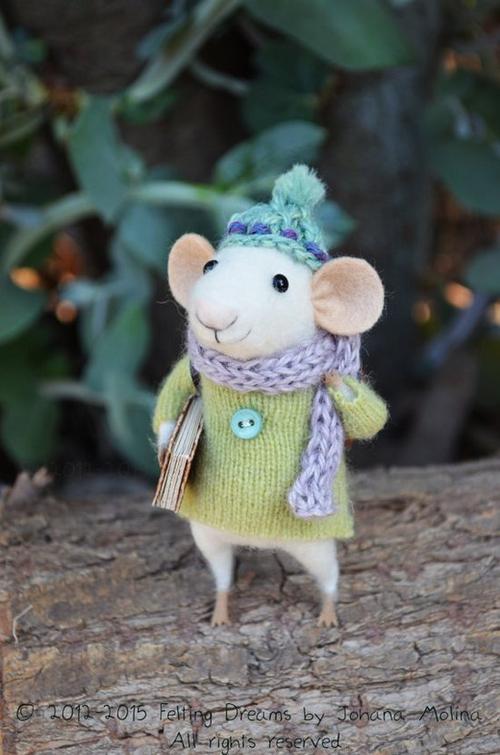 图片:羊毛毡小老鼠